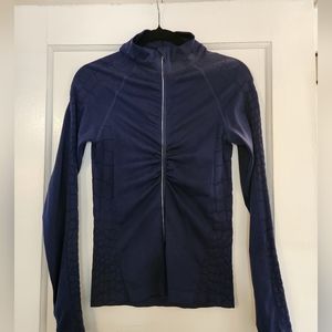Yummie by Heather, size m/L, blue jacket.